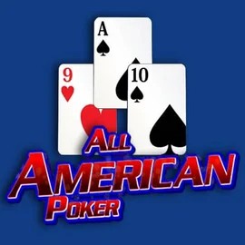 All American Poker slot visual from RTG (Reel Time Gaming) available on spinsahara.dk