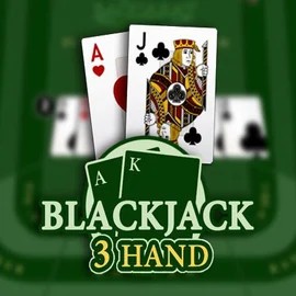 Blackjack 3H (Habanero) slot logo by Habanero at SpinSahara Casino