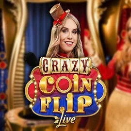 Enjoy Crazy Coin Flip by Evolution – logo hosted on spinsahara.dk