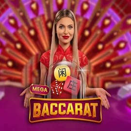 Enjoy Mega Baccarat by Pragmatic Play – logo hosted on spinsahara.dk