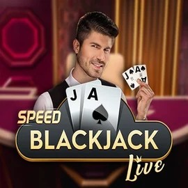 Speed Blackjack online game logo by Pragmatic Play on spinsahara.dk
