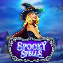 Spooky Spells logo by Novomatic at SpinSahara Casino