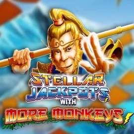 Official Jackpots logo: Stellar Jackpots with More Monkeys by Lightning Box Game at SpinSahara Casino