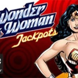 Wonder Woman Jackpots logo – Jackpots by Amaya at SpinSahara Casino